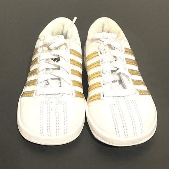 K-Swiss Classic VN Infant Baby Shoes Sneaker - White/Gold Size 6 - Picture 6 of 9